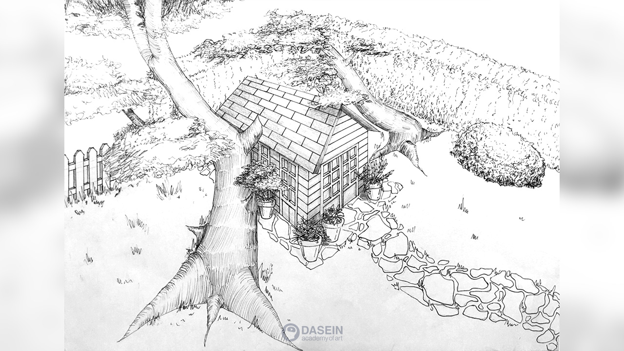 Basic Perspective Drawing by Nureen Nusuki Binti ABD Karim